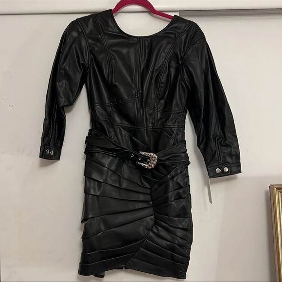 FOR LOVE AND LEMONS Pleather midwestern dress - Picture 2 of 2